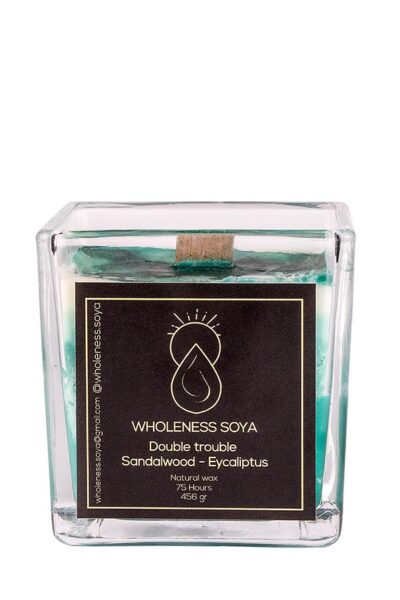 Double Trouble Sandalwood & Eucalyptus - Αρωματικό Κερί Luxury